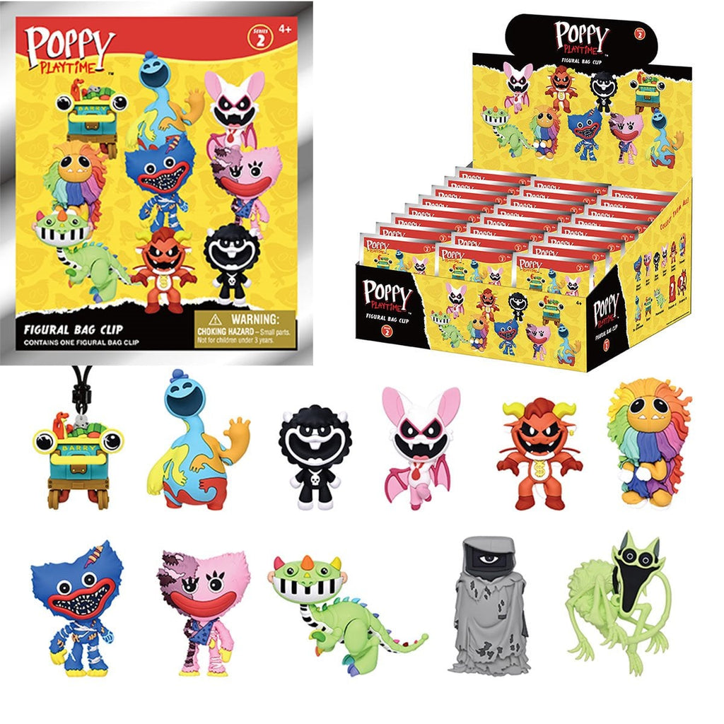 Poppy Playtime Series 2 3D Foam Bag Clip Random 6-Pack