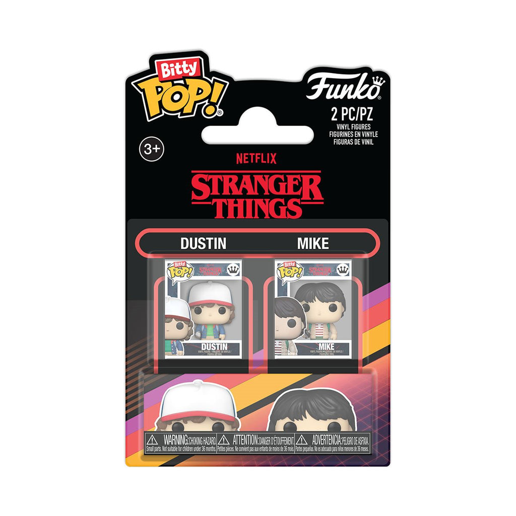 Stranger Things Season 1 Dustin and Mike Funko Bitty Pop! Mini-Figure 2-Pack