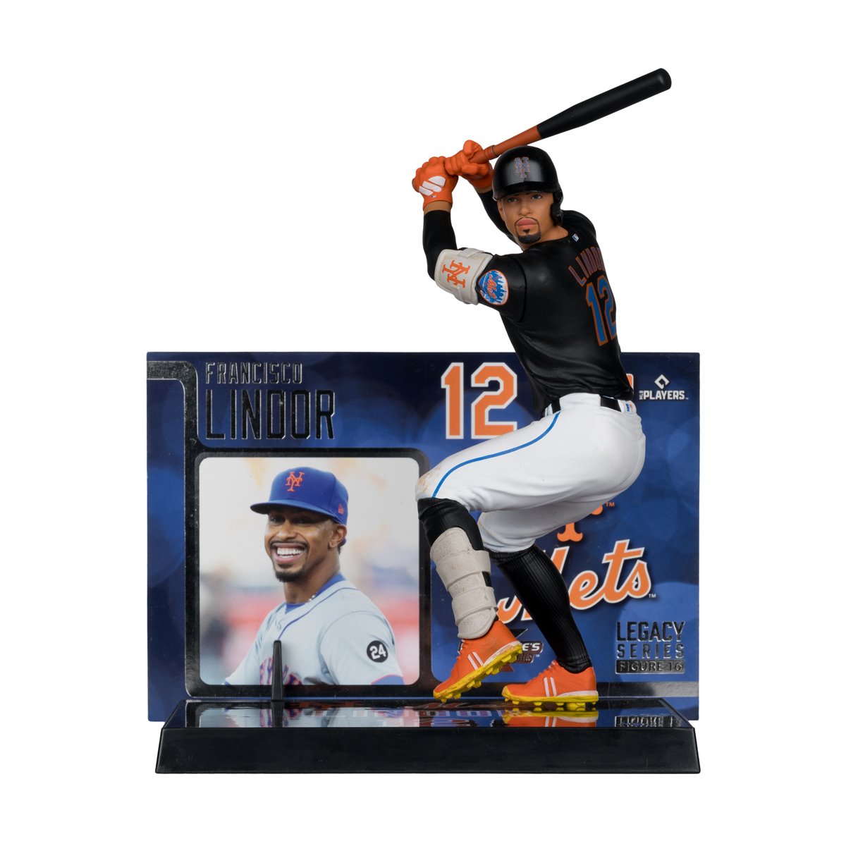 MLB SportsPicks New York Mets Francisco Lindor 7-Inch Posed Figure Case of 6