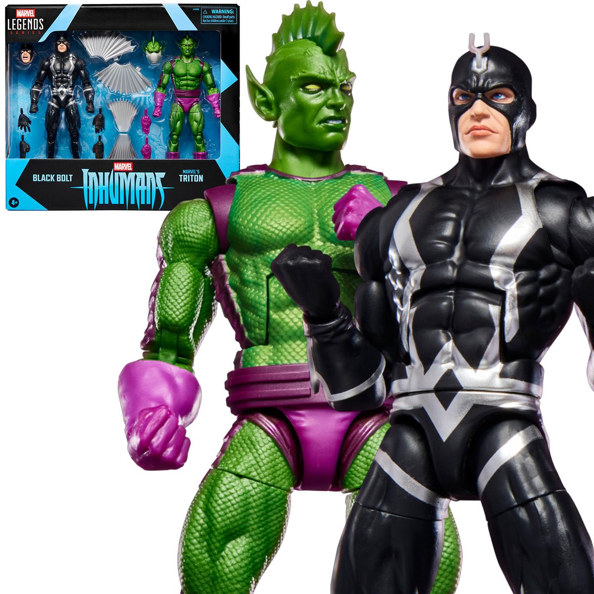 Inhumans Marvel Legends Black Bolt & Marvel’s Triton 6-Inch Action Figures 2-Pack