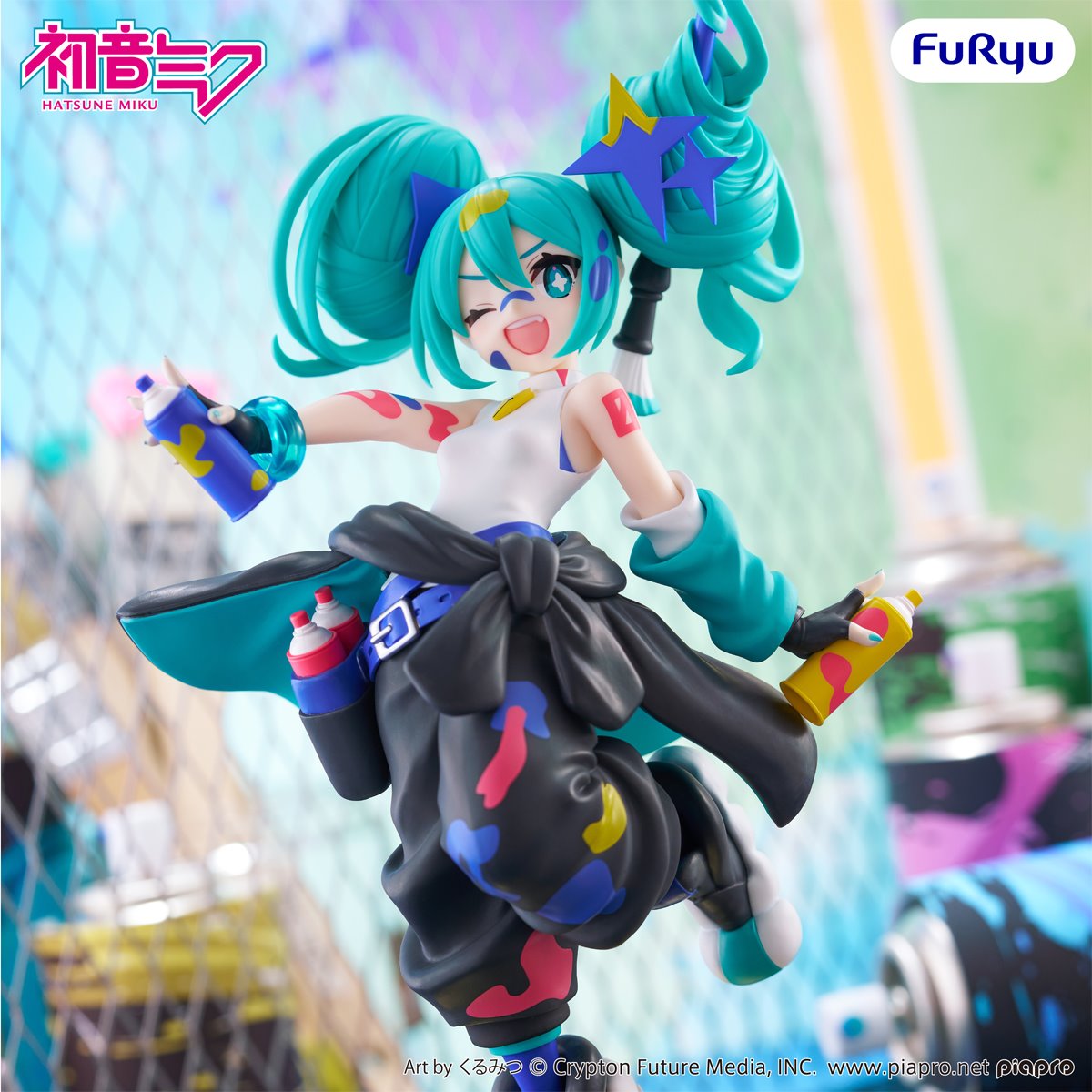 Vocaloid Hatsune Miku Paint Girl Another Color Muchute Statue