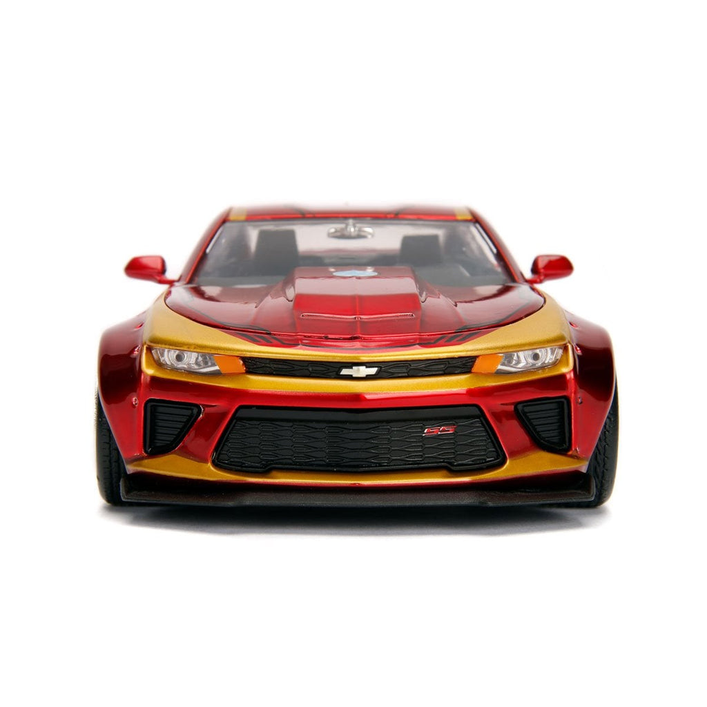 Iron Man Hollywood Rides 2016 Chevy Camaro 1:24 Scale Die-Cast Metal Vehicle with Figure