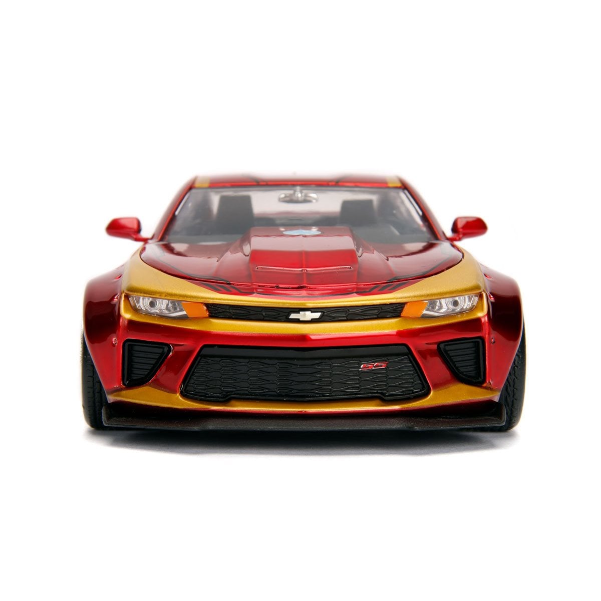 Iron Man Hollywood Rides 2016 Chevy Camaro 1:24 Scale Die-Cast Metal Vehicle with Figure