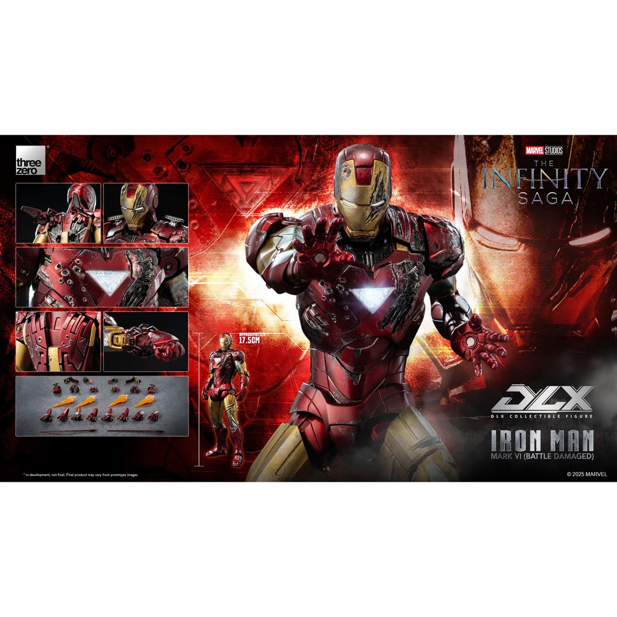 Marvel Studios: The Infinity Saga Iron Man Mark 6 Battle Damaged DLX Action Figure