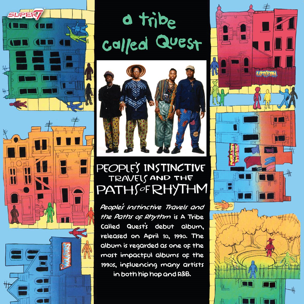 A Tribe Called Quest People's Instinctive Travels and the Paths of Rhythm 3 3/4-Inch ReAction Figures 4-Pack