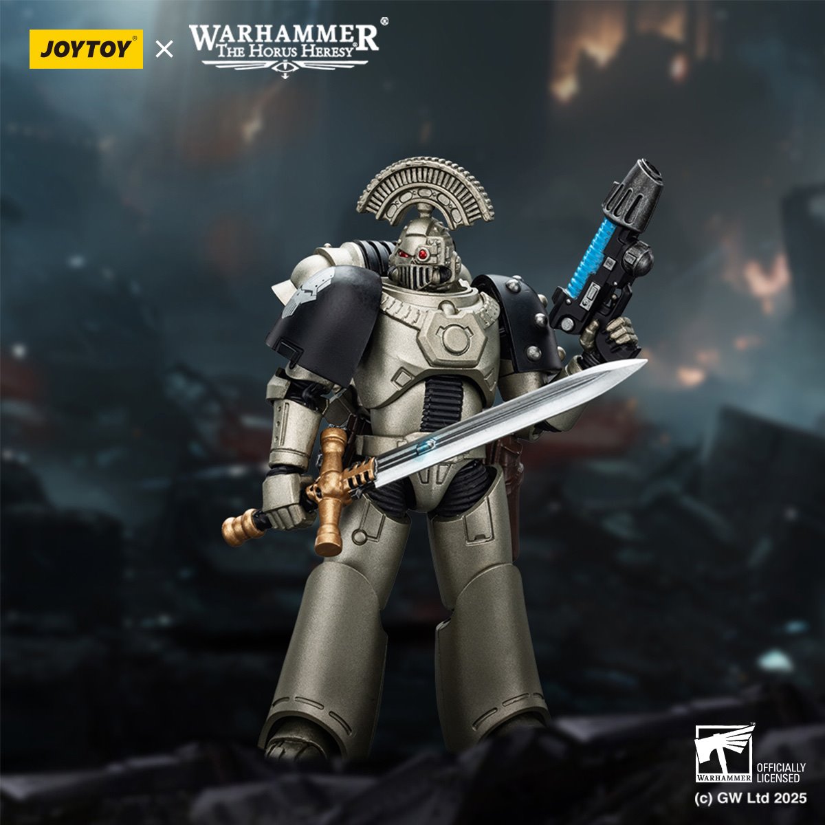 Joy Toy Warhammer The Horus Heresy Iron Warrior Tactical Sergeant with Sword 1:18 Scale Action Figure