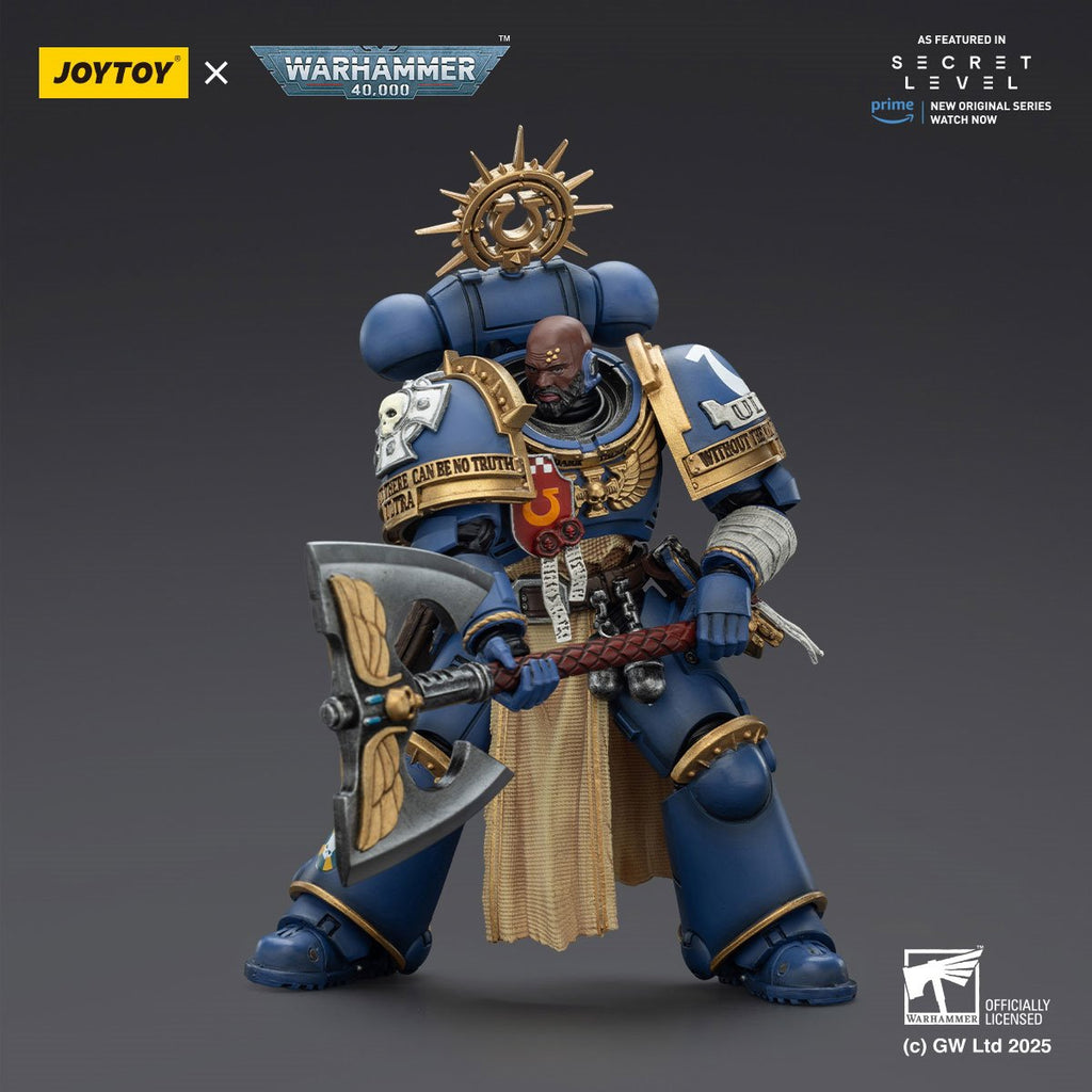Joy Toy Warhammer 40,000 Ultramarines Metaurus with Power Axe, Stormshield and Plasma Pistol 1:18 Scale Action Figure