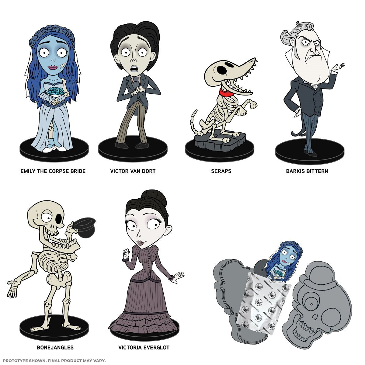 Corpse Bride 3-Inch Mystery Vinyl Figure Case of 12