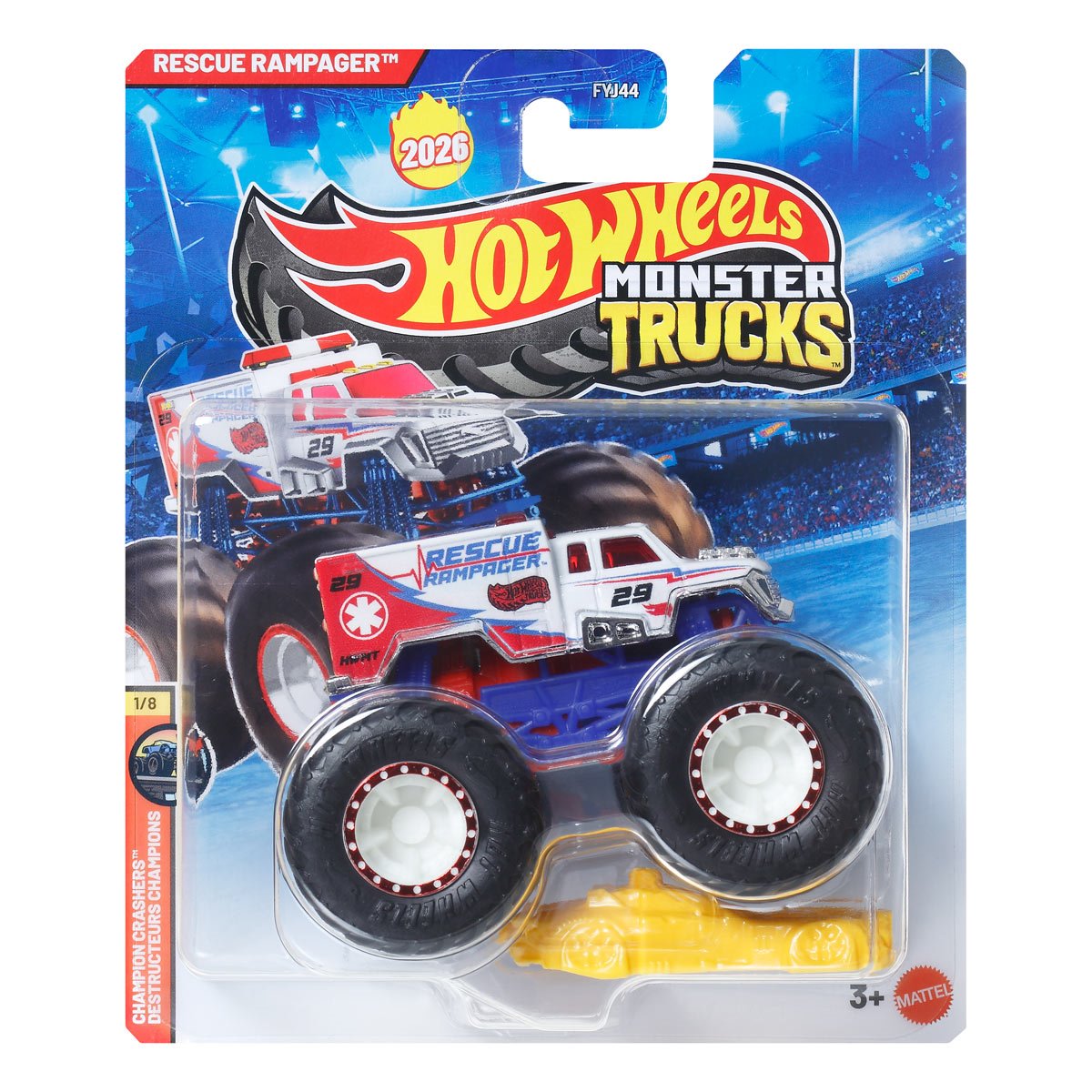 Hot Wheels Monster Trucks 1:64 Scale Vehicle 2026 Mix 5 Case of 8