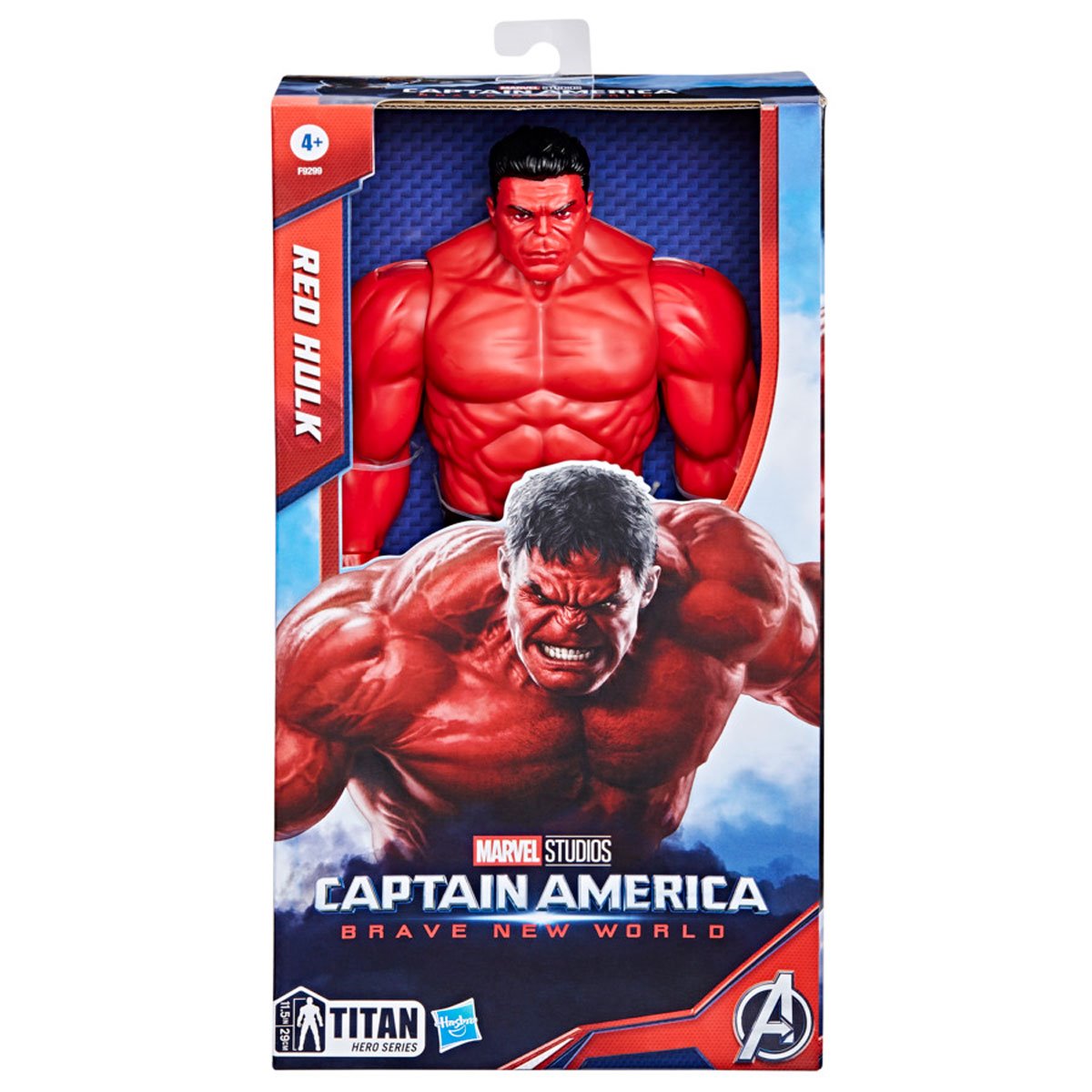 Captain America Brave New World, Titan Hero Series 12-Inch Deluxe Red Hulk Action Figure