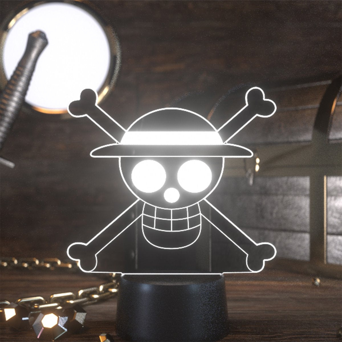 One Piece Jolly Roger Otaku Lamp