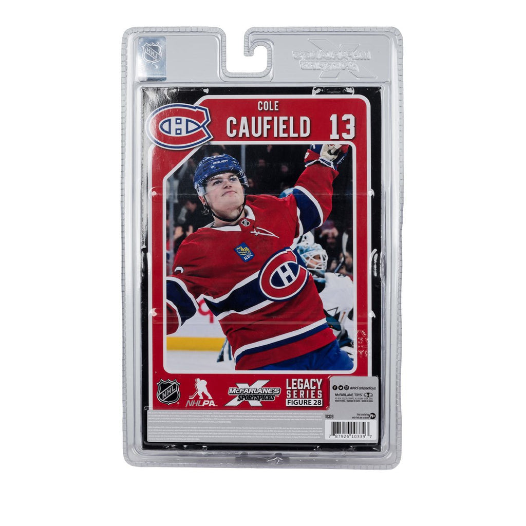 NHL SportsPicks Montreal Canadiens Cole Caufield Alternate Jersey 7-Inch Posed Figure