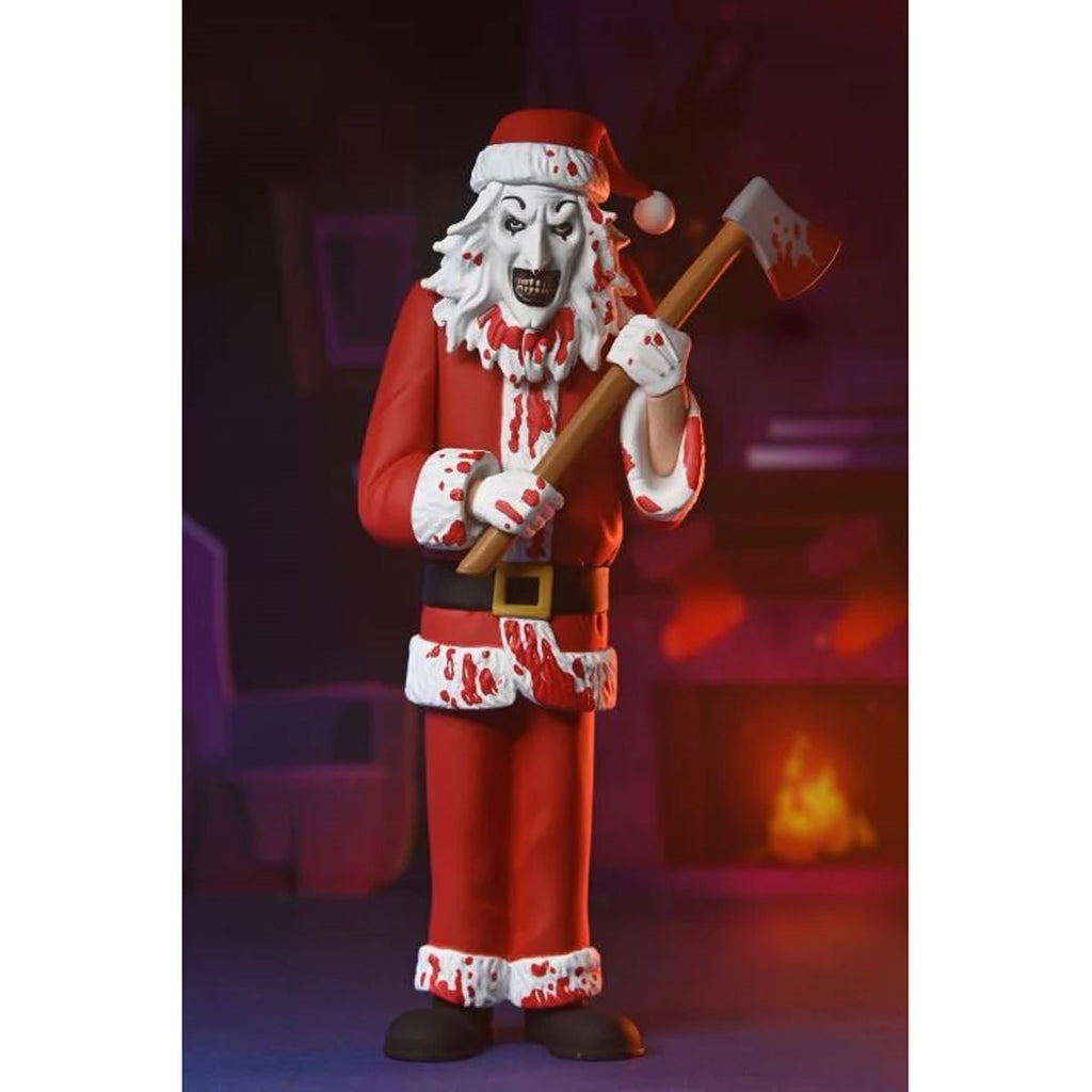 Terrifier 3 Toony Terrors Santa Suit Art the Clown Bloody Version 6-Inch Scale Action Figure