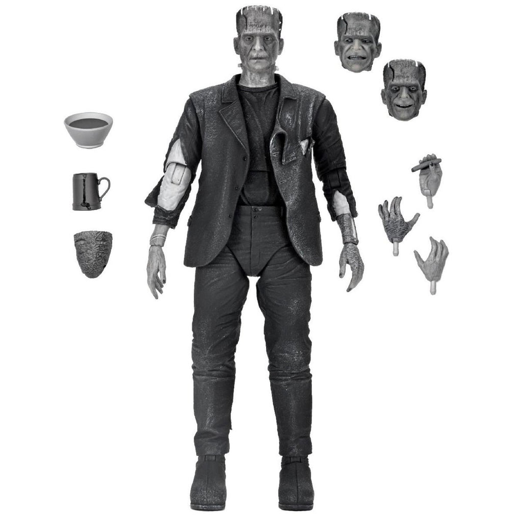 Universal Monsters Ultimate Bride of Frankenstein Frankenstein's Monster B&W Version 7-Inch Scale Action Figure