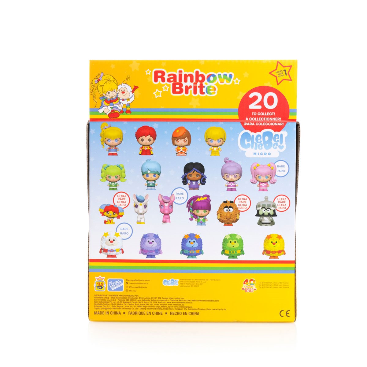 Rainbow Brite 1 1/2-Inch Cheebee Mini-Figures Display Case of 12