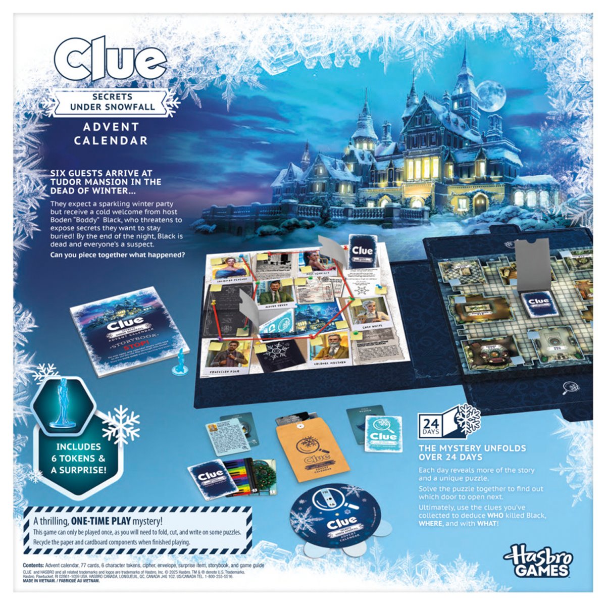 Clue Advent Calendar: Secrets Under Snowfall