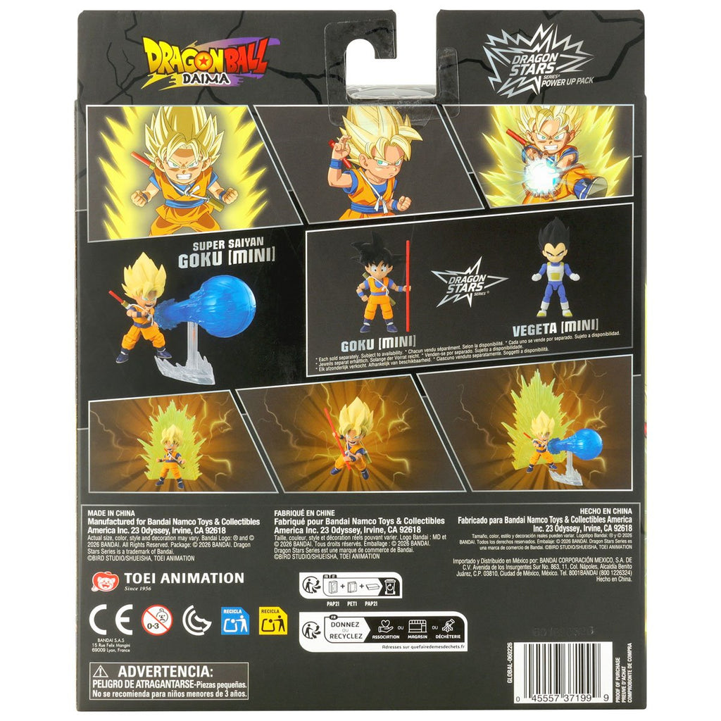 Dragon Ball Daima Dragon Stars Power Up Pack Super Saiyan Goku Mini Action Figure