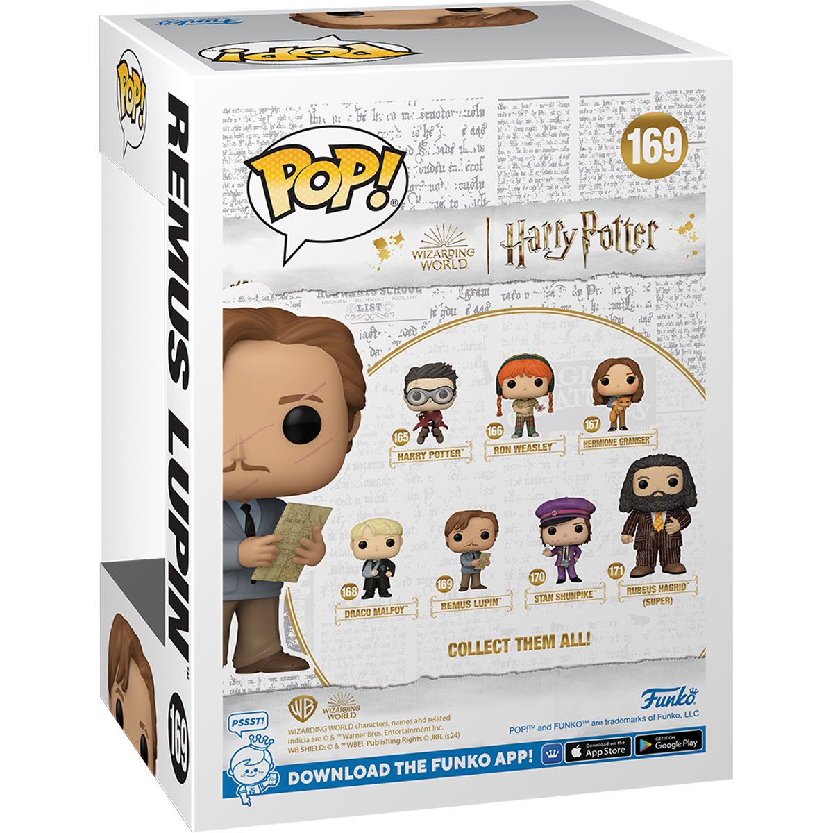 Harry Potter and the Prisoner of Azkaban Remus Lupin with Map Funko Pop! Vinyl Figure #169