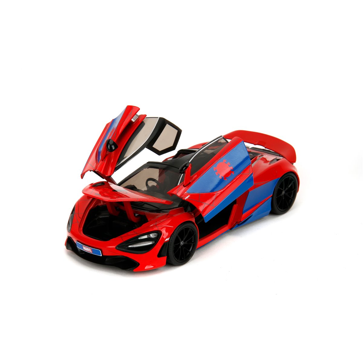 Hollywood Rides Marvel Spider-Man McLaren 720S 1:24 Scale Die-Cast Metal Vehicle with Spider-Man Figure