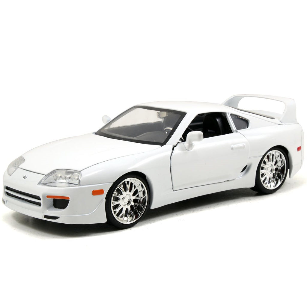 Fast and Furious Brian's White Toyota Supra 1:24 Scale Die-Cast Metal Vehicle