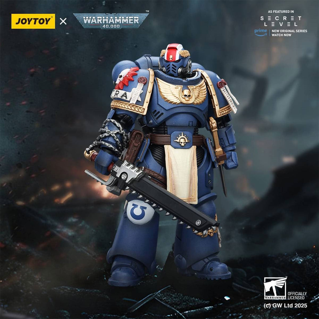 Joy Toy Warhammer 40,000 Ultramarines Titus with Laurels of Victory 1:18 Scale Action Figure