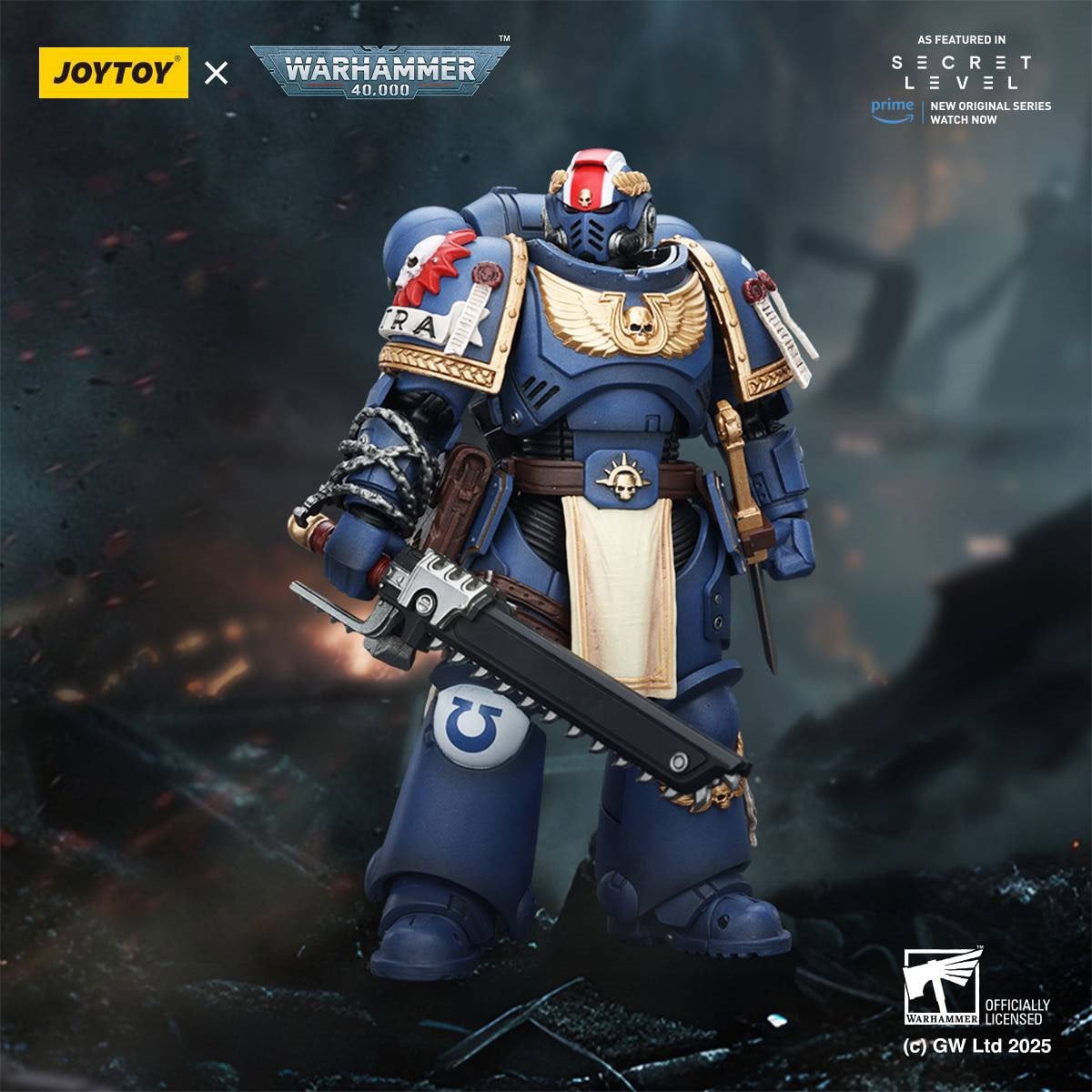 Joy Toy Warhammer 40,000 Ultramarines Titus with Laurels of Victory 1:18 Scale Action Figure