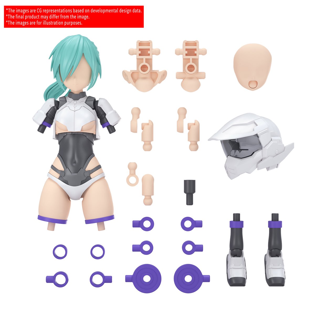 30 Minutes Sisters Option Parts Set 22 Turbo Costume Alpha Color B Model Kit