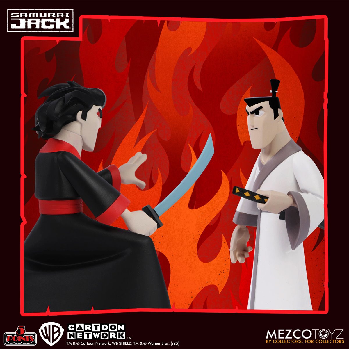 Samurai Jack 5 Points Action Figure Deluxe Set of 3