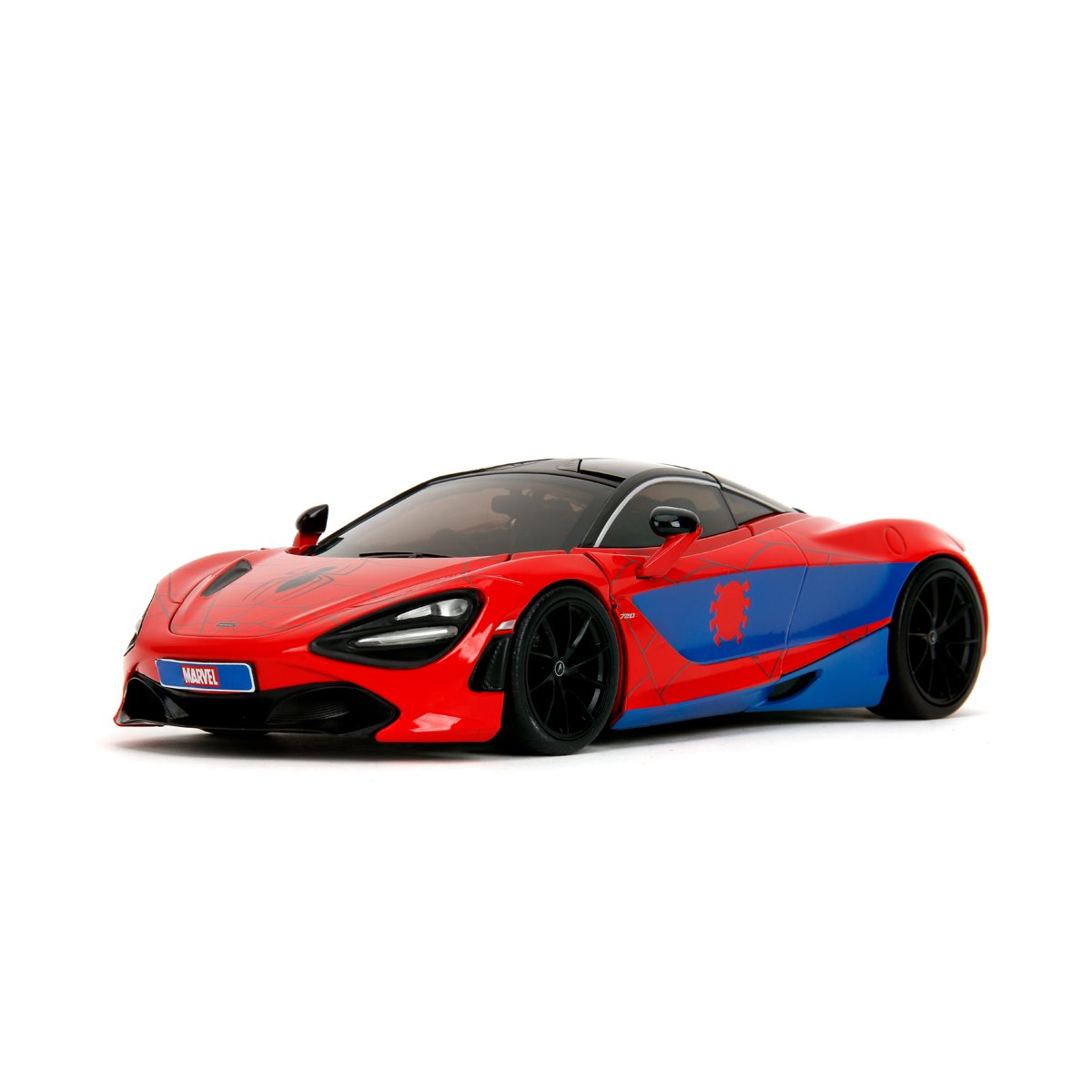 Hollywood Rides Marvel Spider-Man McLaren 720S 1:24 Scale Die-Cast Metal Vehicle with Spider-Man Figure