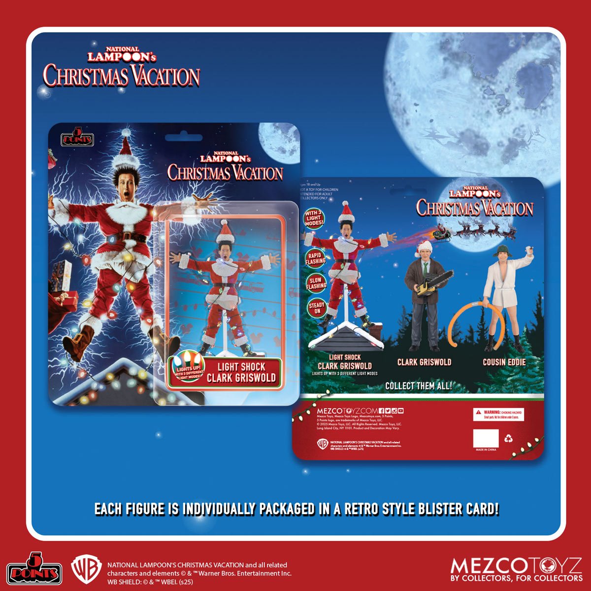 National Lampoon's Christmas Vacation 5 Points Action Figure Set of 2