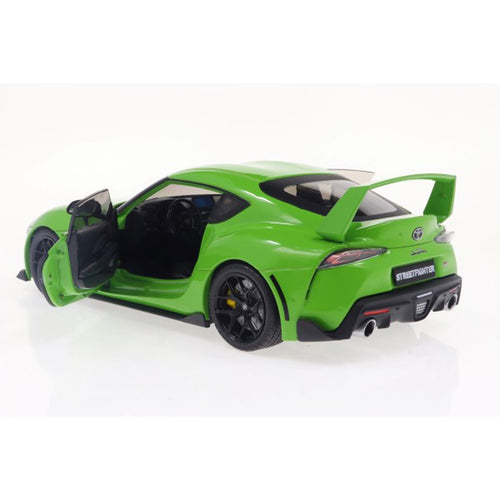 2023 Toyota GR Supra Streetfighter Edition Bright Green 1:18 Scale Die-Cast Metal Vehicle