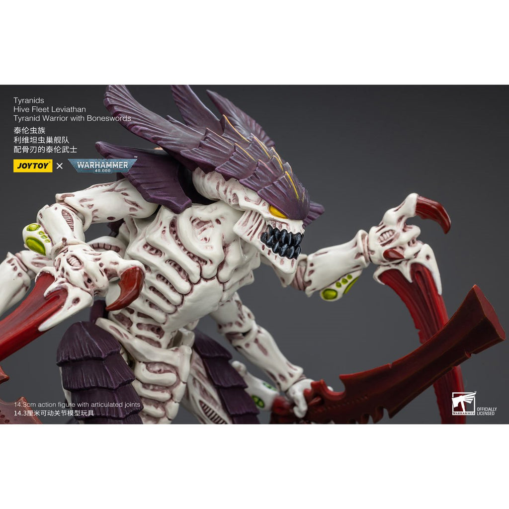 Joy Toy Warhammer 40,000 Tyranids Hive Fleet Leviathan Tyranid Warrior with Boneswords 1:18 Scale Action Figure