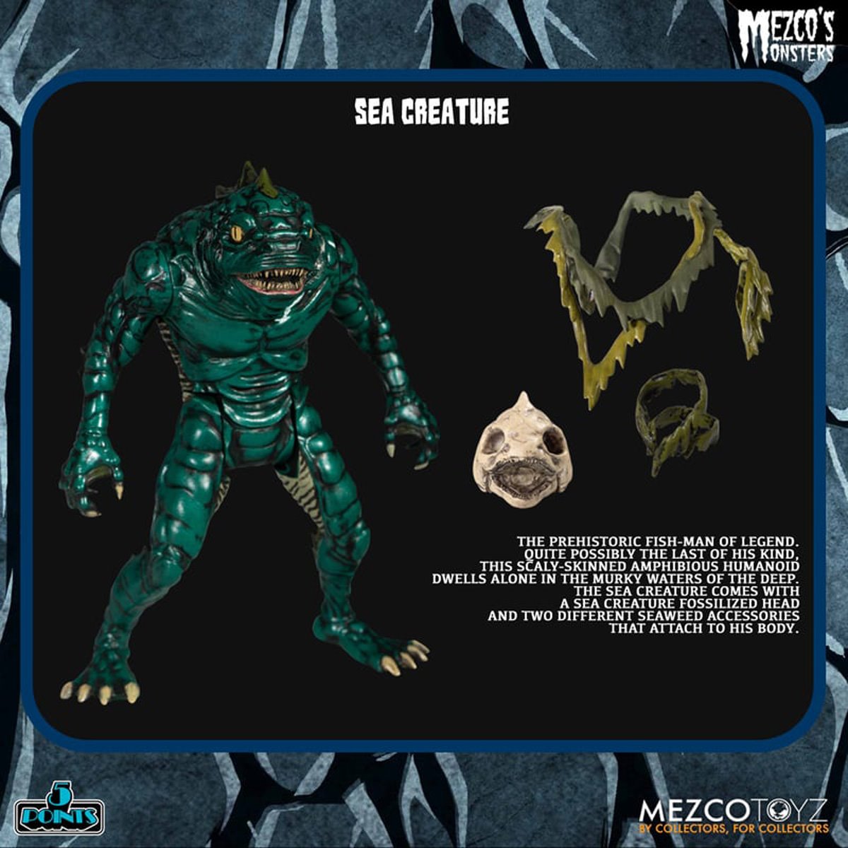 Mezco's Monsters Tower of Fear 5 Points Action Figures Deluxe Playset