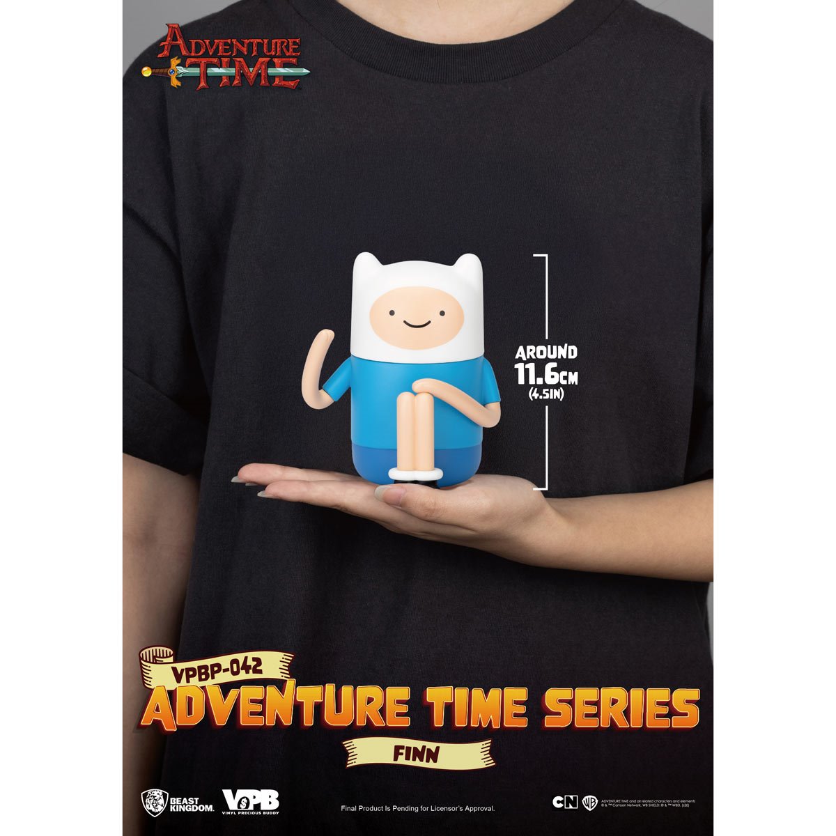 Adventure Time Finn VPBP-042 Palm Size Vinyl Functional Piggy Bank