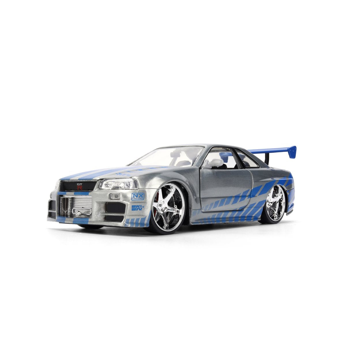 Fast and the Furious 25th Anniversary Brian's Nissan Skyline GT-R R34 1:24 Scale Die-Cast Metal Vehicle