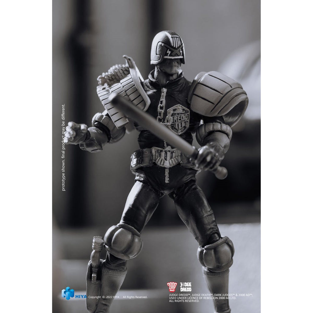 Judge Dredd Black and White Exquisite Mini Series 1:18 Scale Action Figure