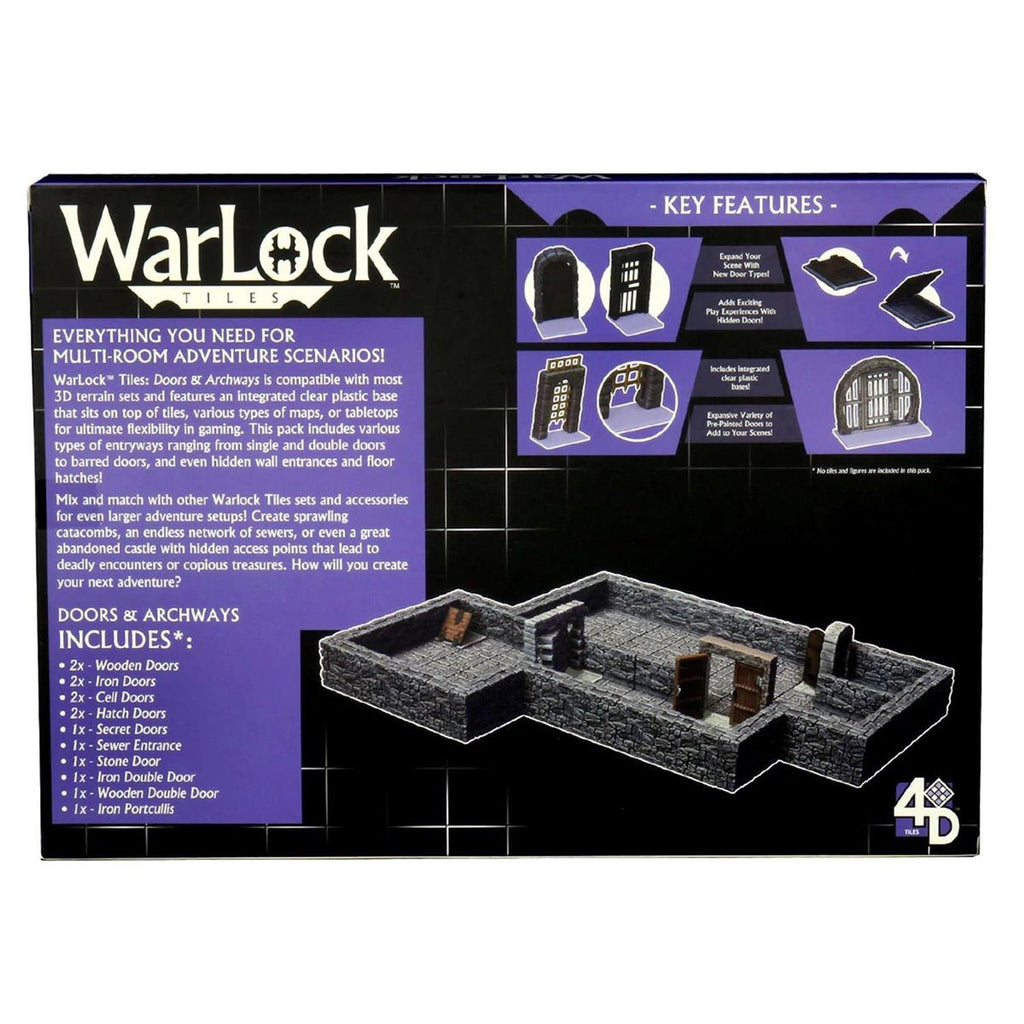 WarLock Tiles Doors & Archways Accessory Pack