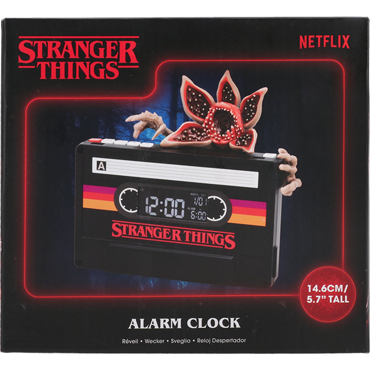 Stranger Things 5 Demogorgon Cassette Alarm Clock