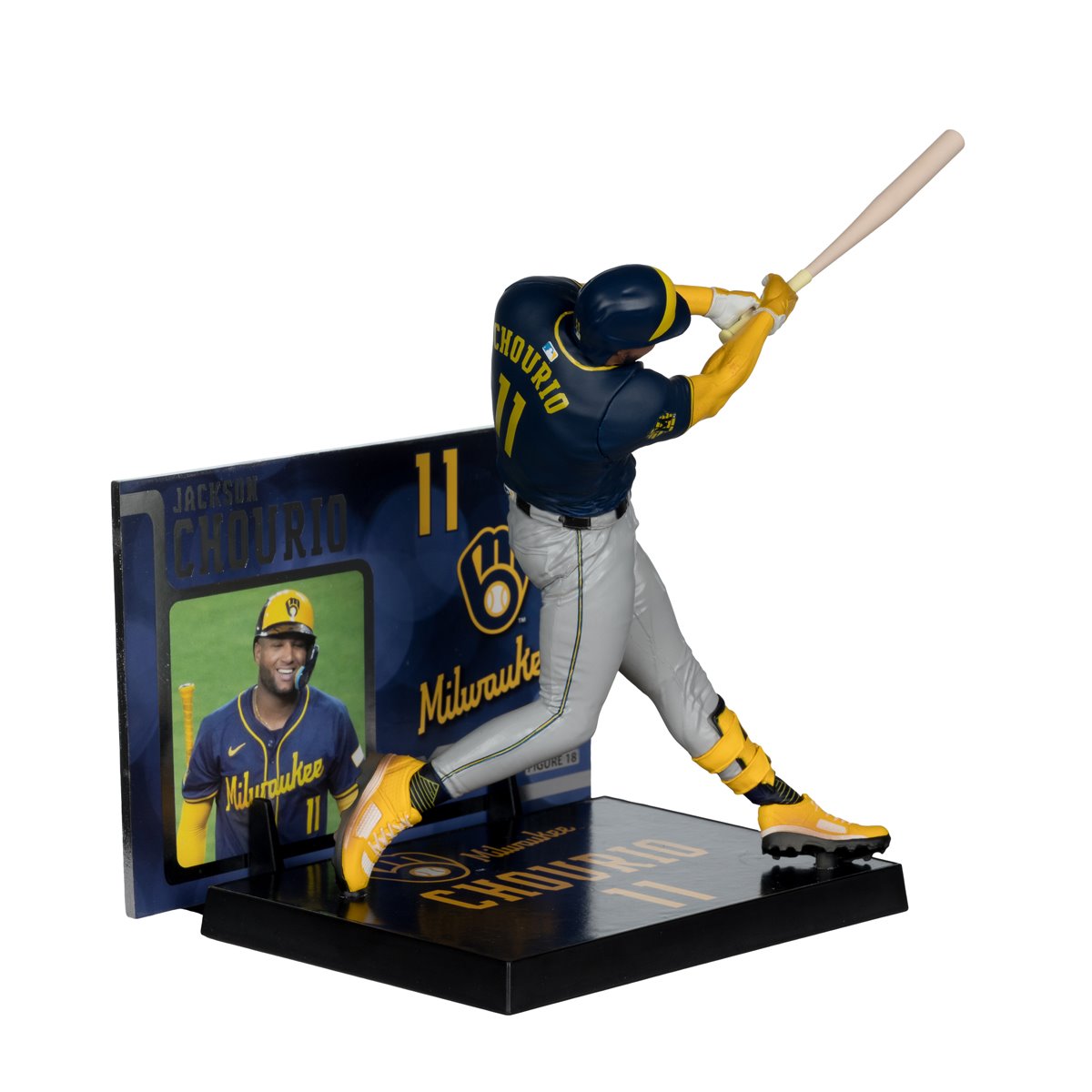 MLB SportsPicks Milwaukee Brewers Jackson Chourio 7-Inch Posed Figure