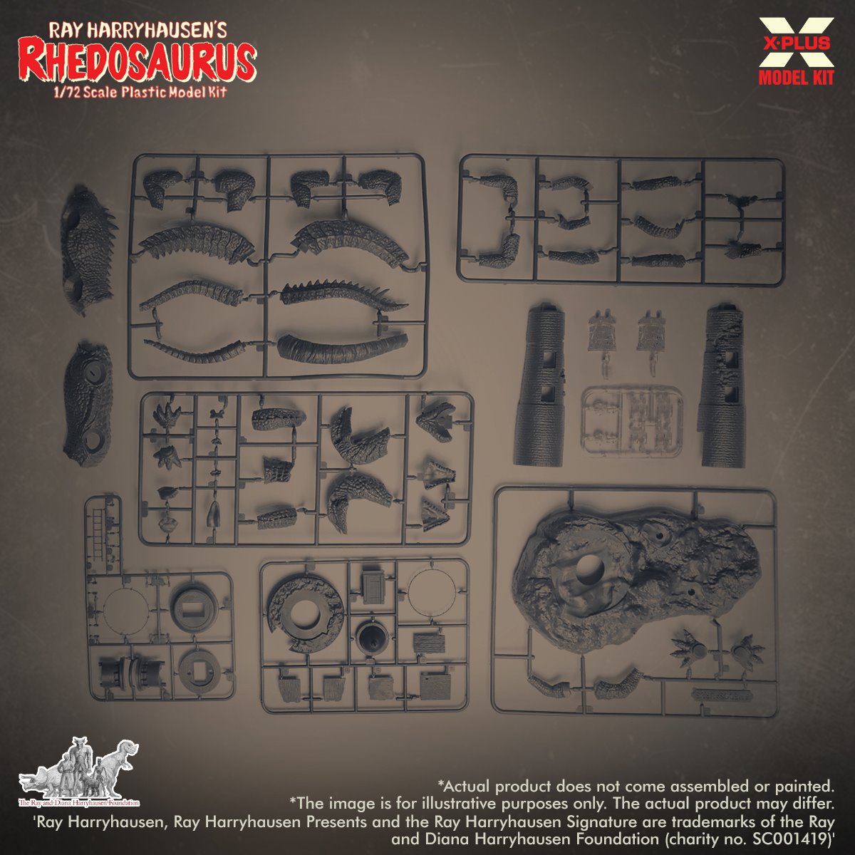 Ray Harryhausen Rhedosaurus 1:72 Scale Model Kit