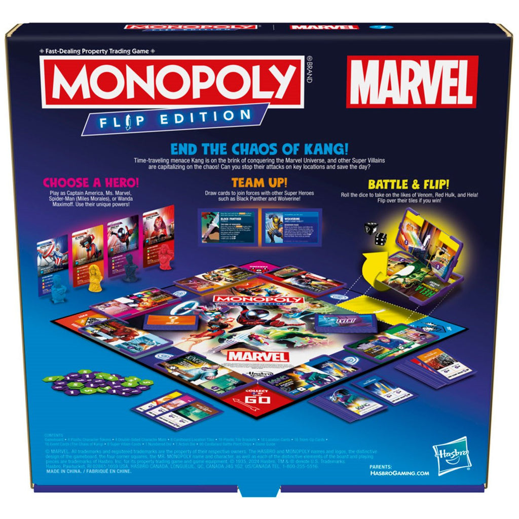 Marvel Monopoly Flip Edition Board Game