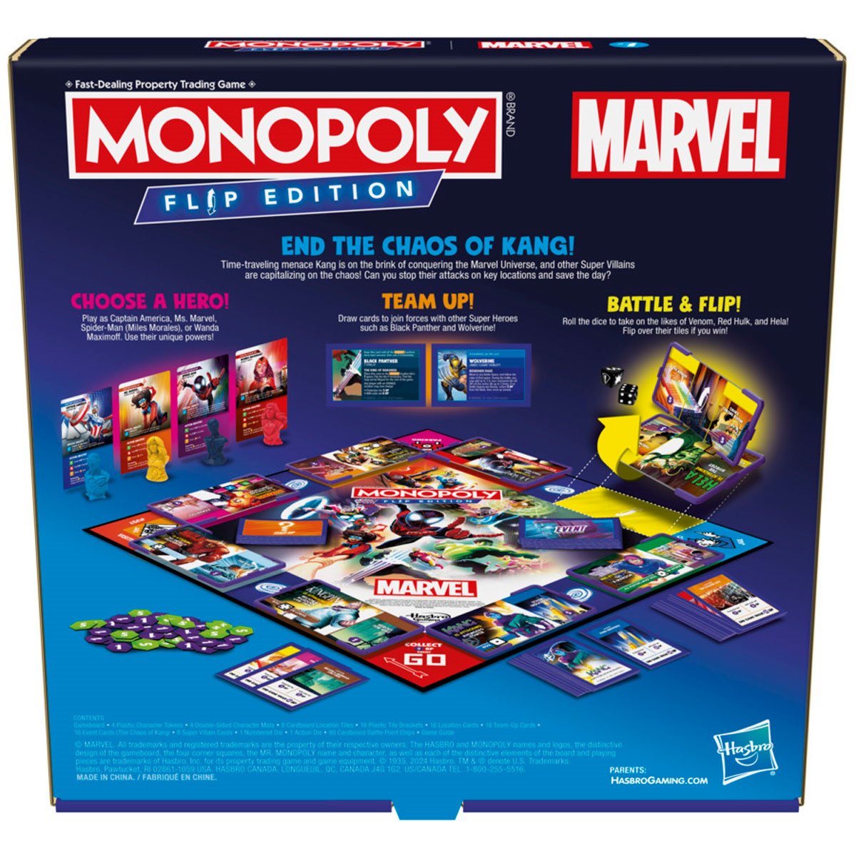 Marvel Monopoly Flip Edition Board Game
