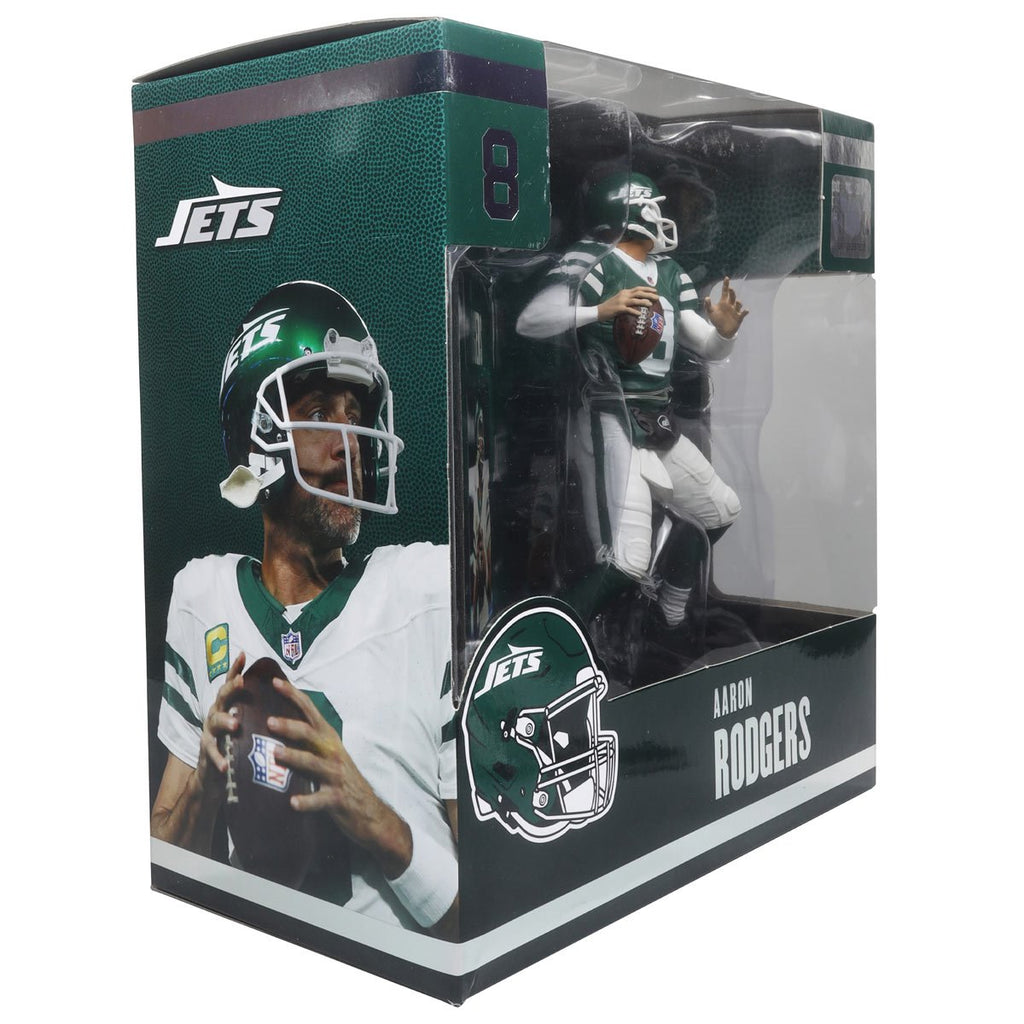 NFL SportsPicks 2024 Wave 2 New York Jets Aaron Rodgers 7-Inch Scale Posed Figure