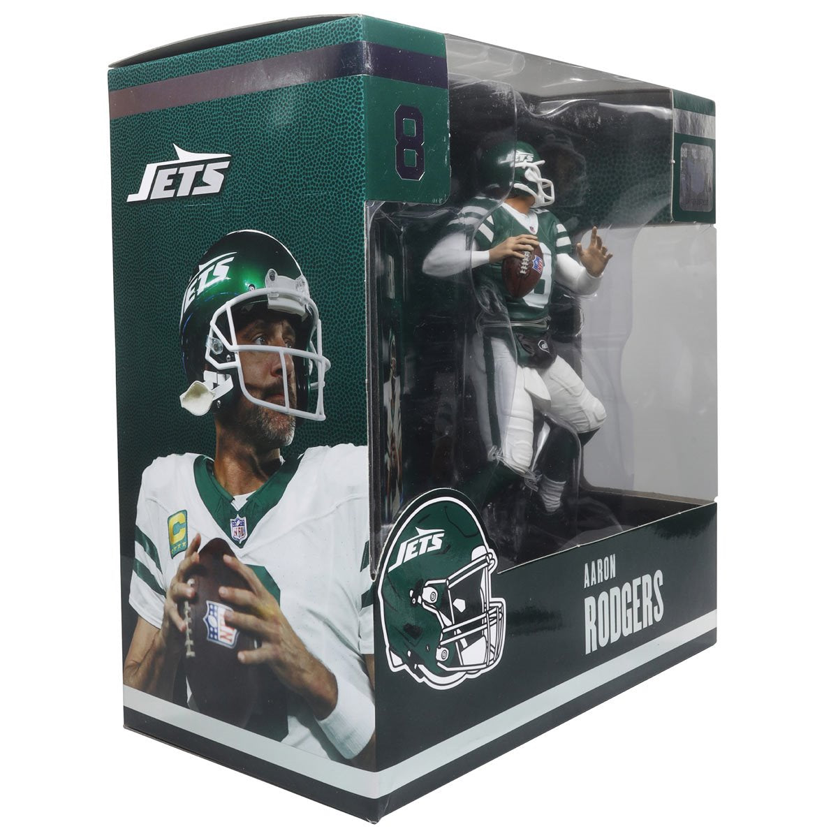 NFL SportsPicks 2024 Wave 2 New York Jets Aaron Rodgers 7-Inch Scale Posed Figure