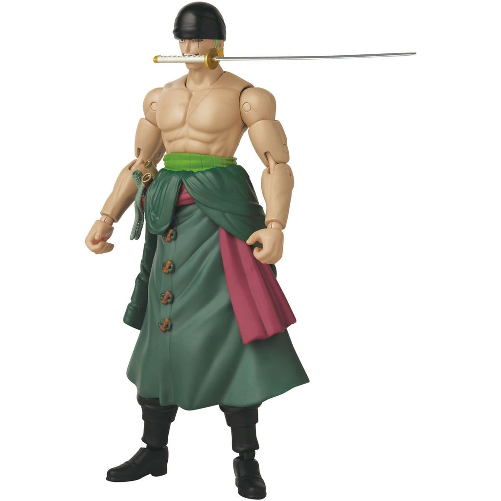 One Piece Anime Heroes Roronoa Zoro Three Sword Style Action Figure