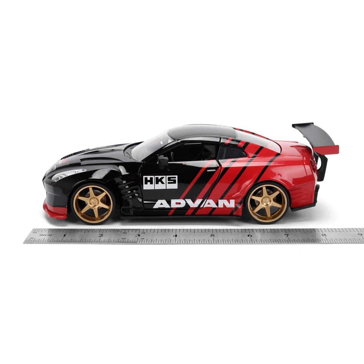 JDM Tuners 2009 Nissan GT-R R35 Ben Sopra Glossy Red 1:24 Scale Die-Cast Metal Vehicle