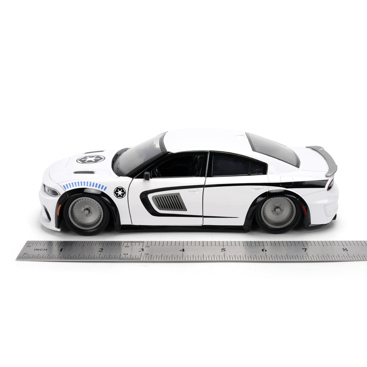 Hollywood Rides Star Wars 2021 Dodge Charger SRT Hellcat 1:24 Scale Die-Cast Metal Vehicle with Stormtrooper Figure