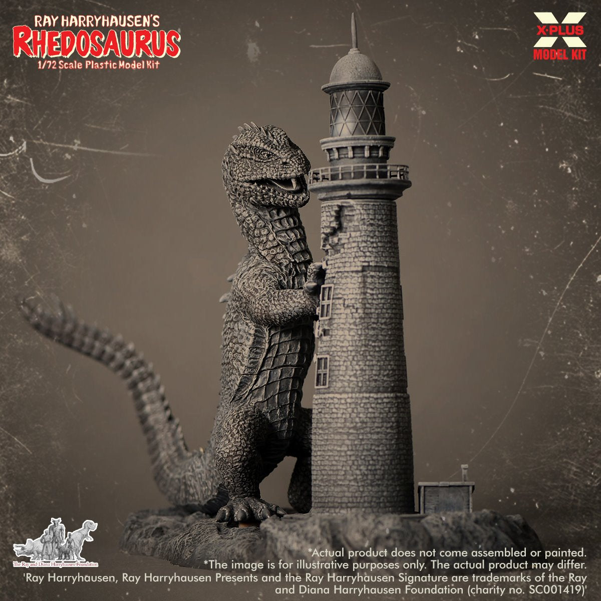 Ray Harryhausen Rhedosaurus 1:72 Scale Model Kit