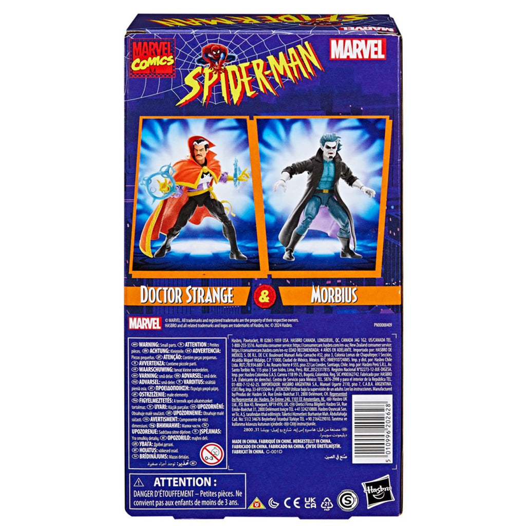 Spider-Man: The Animated Series Marvel Legends Doctor Strange & Morbius 6-Inch Action Figures