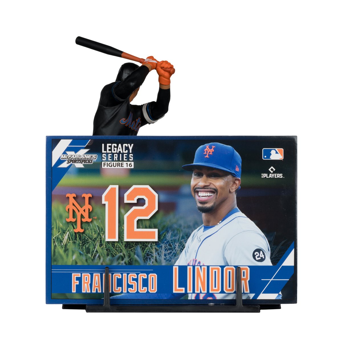 MLB SportsPicks New York Mets Francisco Lindor 7-Inch Posed Figure Case of 6